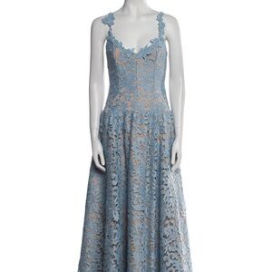 Alice + Olivia Sweetheart Neck Lace Dress
